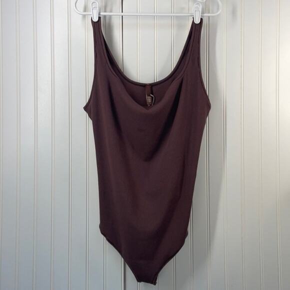 NWT Skims Women's Brown Comfort One Piece Garnet Bodysuit Shapewear Size 4X - Picture 2 of 10